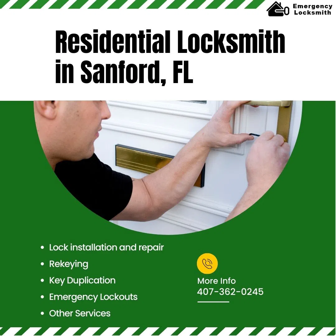 Sanford Locksmith Service Sanford, FL 407-362-0245